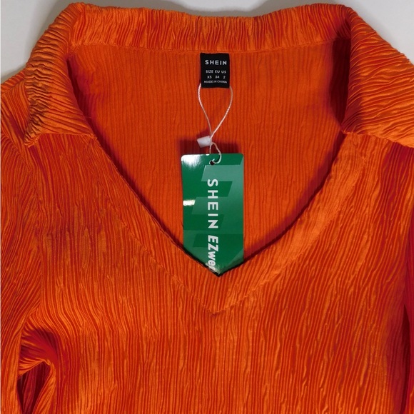 Orange Fringe Dress (X-Small) - Picture 5 of 7